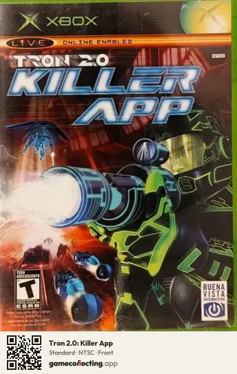 Tron 2.0: Killer App Xbox, NTSC box front