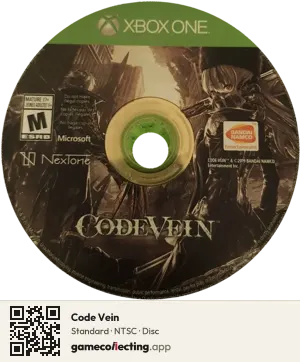 Code Vein Xbox One, NTSC disc