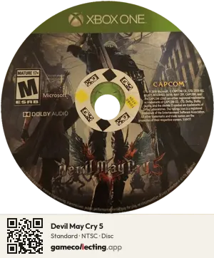 Devil May Cry 5 Xbox One, NTSC disc
