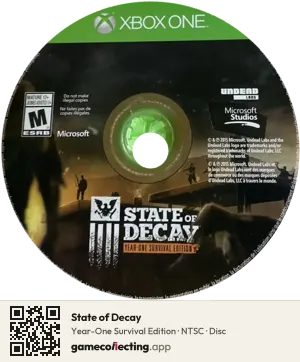 State of Decay Xbox One, NTSC disc