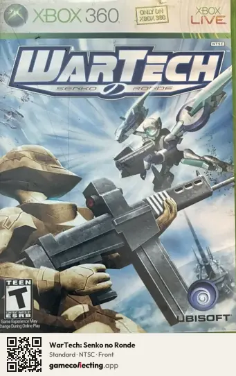 WarTech: Senko no Ronde Xbox 360, NTSC box front