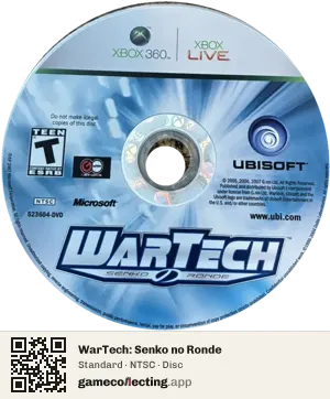 WarTech: Senko no Ronde Xbox 360, NTSC disc