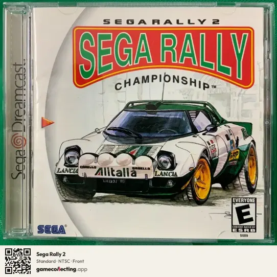 Sega Rally 2 Sega Dreamcast, NTSC box front