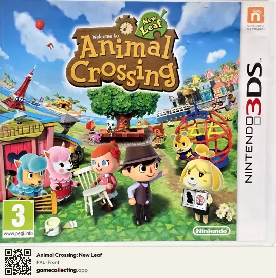 Animal Crossing: New Leaf Nintendo 3DS, PAL box front