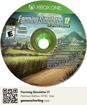 Farming Simulator 17 Xbox One, NTSC disc