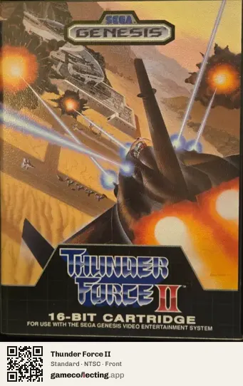 Thunder Force II Sega Mega Drive / Genesis, NTSC box front