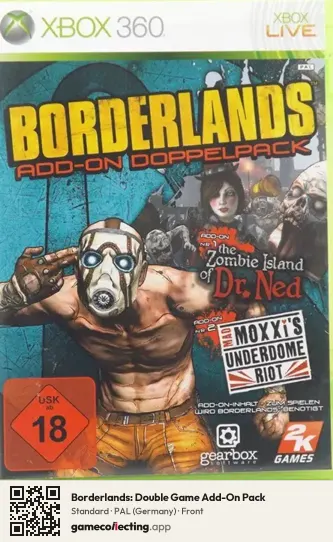 Borderlands: Double Game Add-On Pack Xbox 360, Germany box front