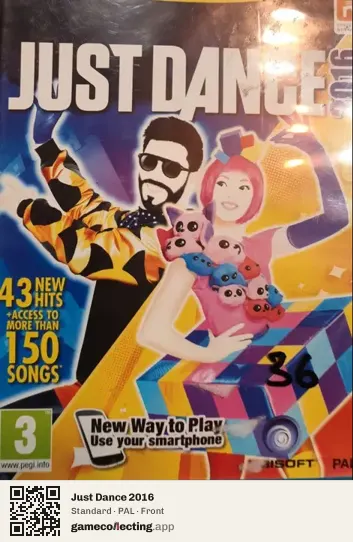 Just Dance 2016 Nintendo Wii U, PAL box front