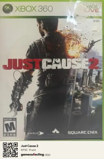 Just Cause 2 Xbox 360, NTSC box front