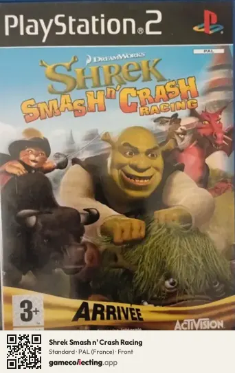 Shrek Smash n' Crash Racing PlayStation 2, France box front