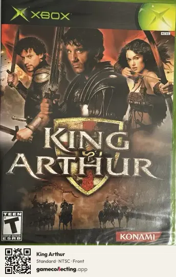 King Arthur Xbox, NTSC box front