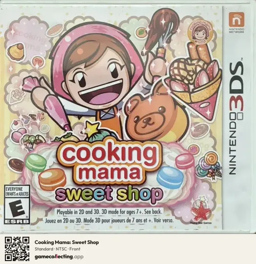 Cooking Mama: Sweet Shop Nintendo 3DS, NTSC box front