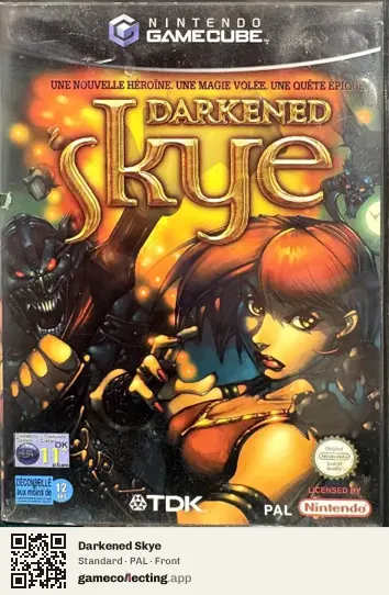Darkened Skye Nintendo GameCube, PAL box front