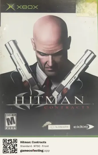 Hitman: Contracts Xbox, NTSC box front