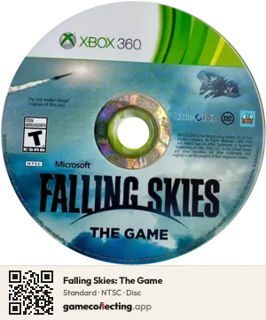 Falling Skies: The Game Xbox 360, NTSC disc