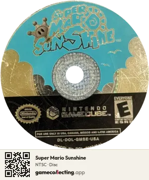 Super Mario Sunshine Nintendo GameCube, NTSC disc