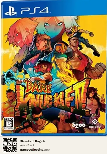 Streets of Rage 4 PlayStation 4, Asia box front