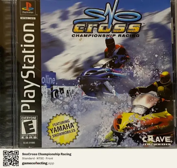 SnoCross Championship Racing PlayStation, NTSC box front