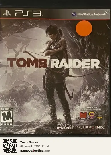 Tomb Raider PlayStation 3, NTSC box front