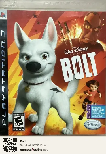 Bolt PlayStation 3, NTSC box front