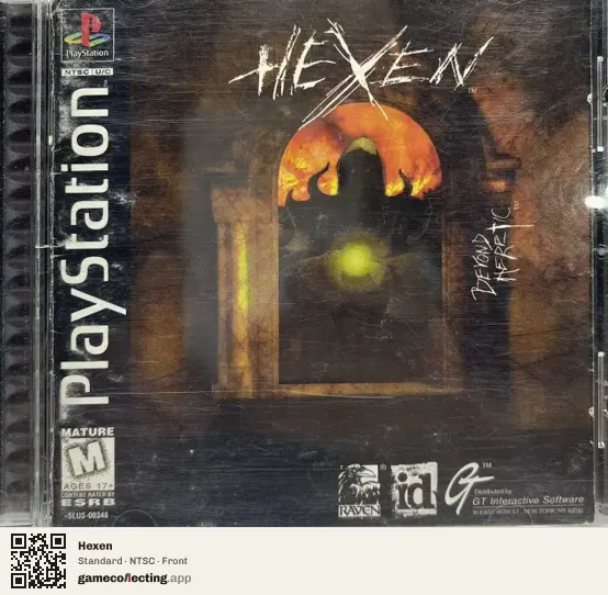 Hexen PlayStation, NTSC box front