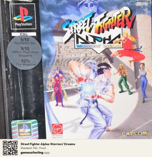 Street Fighter Alpha: Warriors' Dreams PlayStation, PAL box front