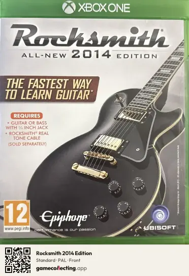 Rocksmith 2014 Edition Xbox One, PAL box front