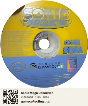 Sonic Mega Collection Nintendo GameCube, NTSC disc