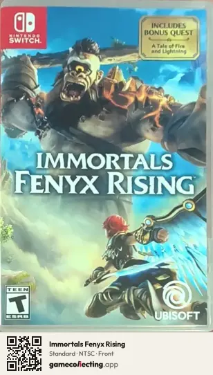 Immortals Fenyx Rising Nintendo Switch, NTSC box front