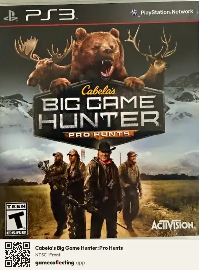 Cabela's Big Game Hunter: Pro Hunts PlayStation 3, NTSC box front
