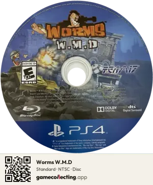 Worms W.M.D PlayStation 4, NTSC disc