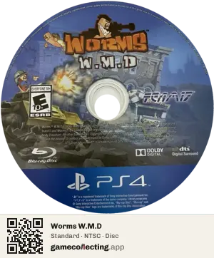 Worms W.M.D PlayStation 4, NTSC disc