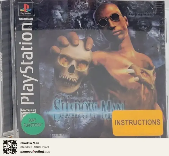 Shadow Man PlayStation, NTSC box front