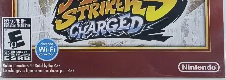 Mario Strikers Charged, the ESRB box on its front