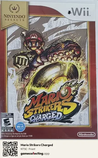 Mario Strikers Charged Nintendo Wii, NTSC box front