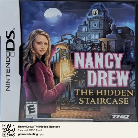 Nancy Drew: The Hidden Staircase Nintendo DS, NTSC box front
