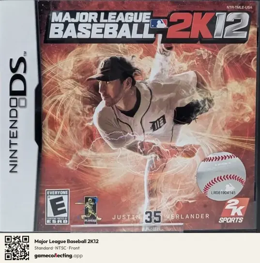 Major League Baseball 2K12 Nintendo DS, NTSC box front