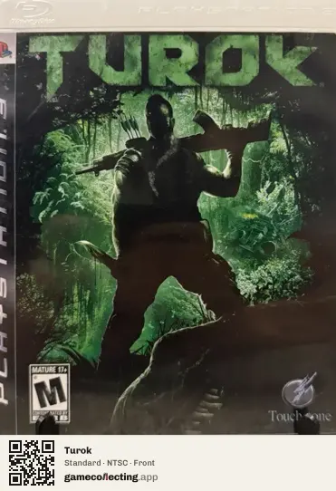 Turok PlayStation 3, NTSC box front