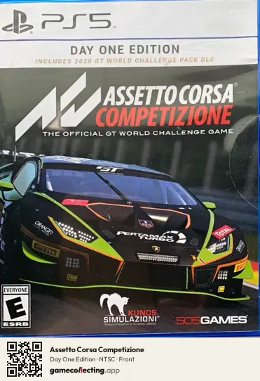 Assetto Corsa Competizione PlayStation 5, NTSC box front