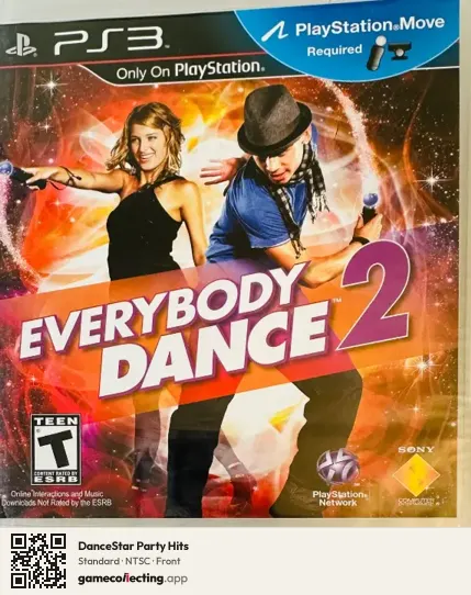 DanceStar Party Hits PlayStation 3, NTSC box front