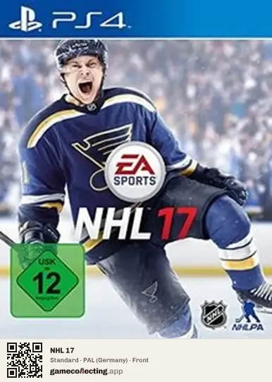 NHL 17 PlayStation 4, Germany box front