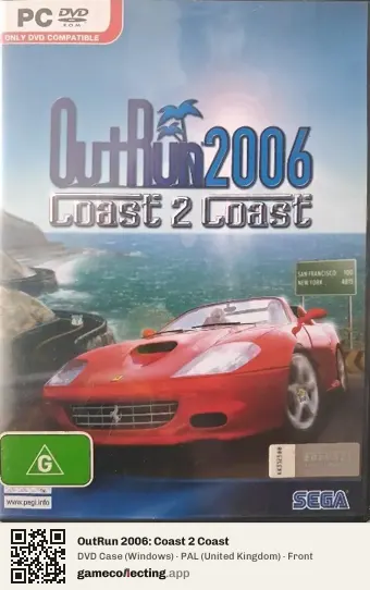 OutRun 2006: Coast 2 Coast Computer, United Kingdom box front