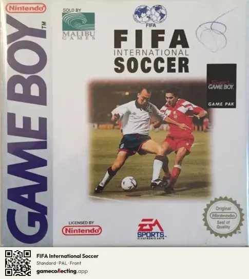 FIFA International Soccer Game Boy, PAL box front