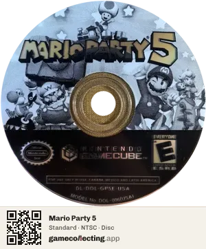 Mario Party 5 Nintendo GameCube, NTSC disc