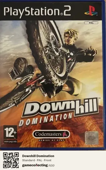 Downhill Domination PlayStation 2, PAL box front