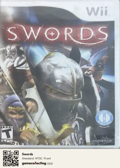 Swords Nintendo Wii, NTSC box front