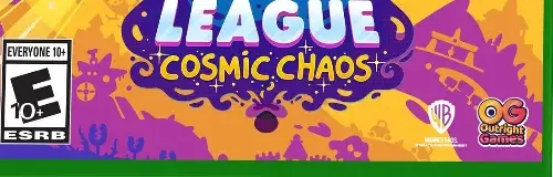 DC's Justice League: Cosmic Chaos, the ESRB box on its front