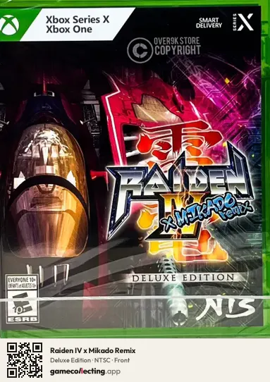 Raiden IV x Mikado Remix Xbox Series X, NTSC box front