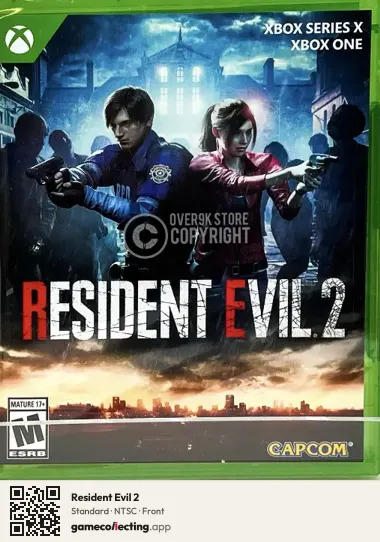 Resident Evil 2 Xbox One, NTSC box front