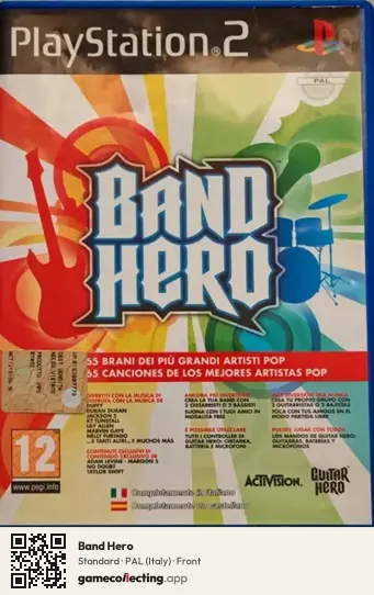 Band Hero PlayStation 2, Italy box front